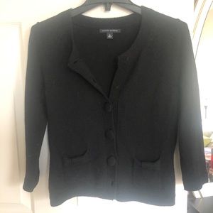 Black bottom down cardigan